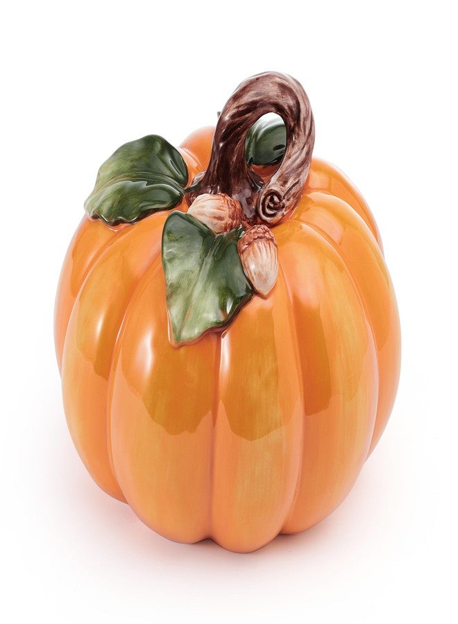 Fitz & Floyd Fitz and Floyd Harvest Halloween Pumpkin Ceramic Figurine, 7.5 inch - Image 4